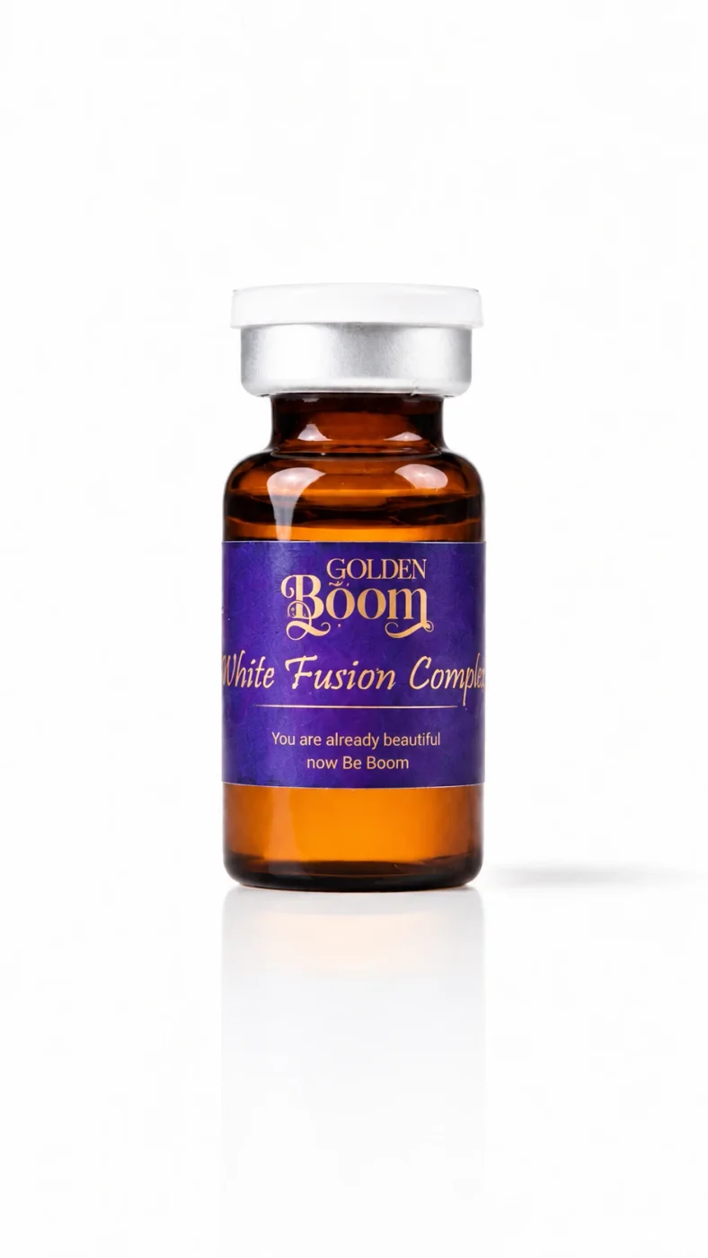 Golden Boom White Fusion Complex amber vial
